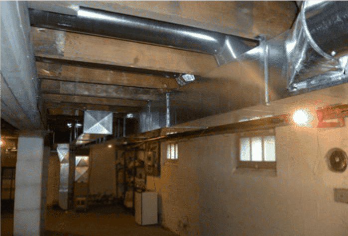 After ductwork installation